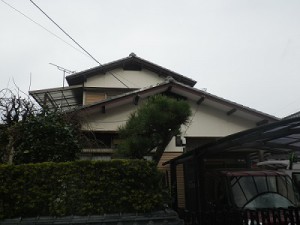 福岡県春日市紅葉ヶ丘東I様【外壁のみ塗装：超耐久性・優れた伸縮性のある塗料で塗装】：施工前