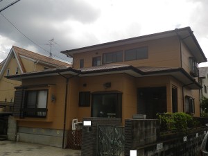 福岡市西区生の松原Ｍ様【外壁素材：ＡＬＣ・屋根素材：スレート瓦】【外壁：防藻・防カビ機能のある塗料・屋根：耐汚染性のある塗料で塗装】：施工後