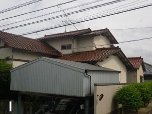 福岡市西区Ｔ様【外壁素材：モルタル/超耐久性・優れた伸縮性のある塗料で塗装】：施工前