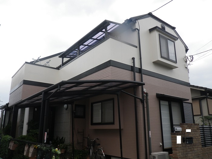 福岡市城南区樋井川H様邸【屋根：スレート瓦　高耐久性で優れたコストパフォーマンスの塗料で塗装・外壁：サイディング　遮熱・耐候性・防水性のある塗料で塗装】