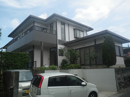 福岡市城南区梅林K様邸【外壁素材：窯業系サイディング　高耐候性、低汚染性、防カビ・防藻性、防水機能、に優れた塗料で塗装　】