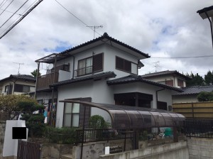 糟屋郡宇美町桜原N様邸【外壁素材：モルタル　高耐久性、低汚染性、防藻・防かびの優れた塗料で塗装】：施工後