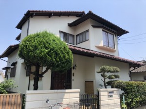 福岡市城南区梅林T様【外壁素材：モルタル　屋根素材：陶器瓦】：施工後