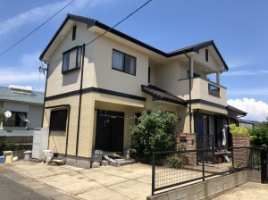 福岡市城南区南片江U様【外壁素材：窯業系サイディング　屋根素材：スレート瓦】：施工後