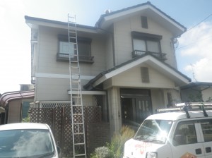 糟屋郡須恵町I様邸【外壁素材：窯業系サイディング 　屋根素材：スカンジア瓦】：施工前