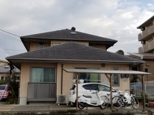 福岡市城南区神松寺A様邸【外壁：窯業系サイディング板　屋根：スレート瓦】：施工前