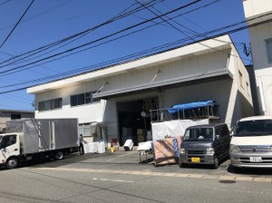 福岡市東区社領第２倉庫【外壁：ALC　屋根：折半屋根　付帯塗装】：施工前