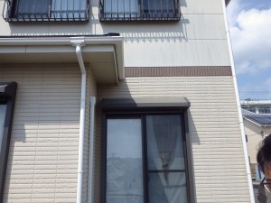福岡市東区青葉O様邸【外壁：窯業系サイディング板　屋根：スレート瓦】：施工前