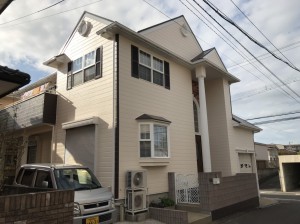 糟屋郡粕屋町Ｙ様邸【外壁：窯業系サイディング板　屋根：スレート瓦　付帯塗装】：施工後