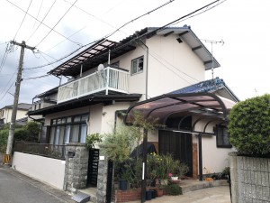 福岡市南区和田K様邸【外壁：モルタル　　付帯塗装】：施工後