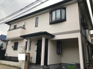 福岡市南区花畑T様邸【外壁：窯業系サイディング板　屋根：スレート瓦　付帯塗装】：施工後