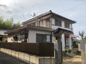 福岡市南区柏原N様邸【外壁：窯業系サイディング板　　付帯塗装】：施工後