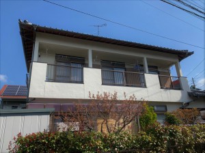 福岡市南区屋形原I様邸【外壁：モルタル　付帯塗装】：施工前