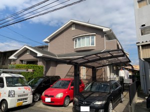 福岡市南区N様邸【外壁：窯業系サイディング板　屋根：スレート瓦　付帯塗装】：施工前