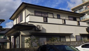福岡市南区玉川町M様邸【外壁：窯業系サイディング　屋根：スレート瓦　付帯塗装】：施工前
