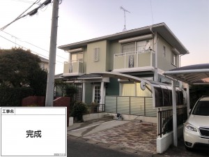 福岡市早良区東入部Ｆ様邸【外壁：窯業系サイディング　屋根：アスファルトシングルに葺き替え】：施工後